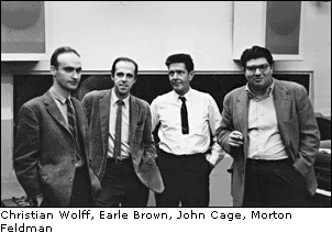 John cage wolf brown e feldman 1951