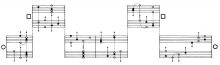 Un esercizio dall’originale partitura Balck and White n.2